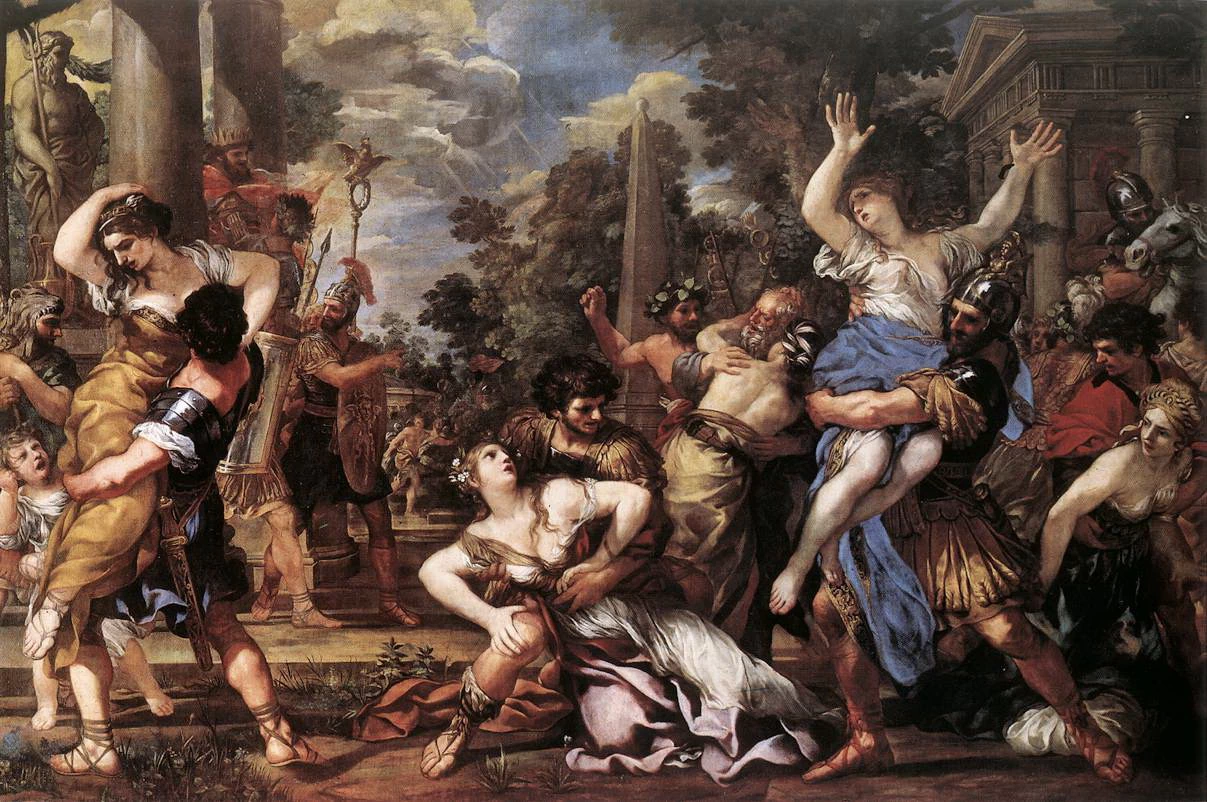 Il ratto delle Sabine - Pinacoteca Capitolina, Rome